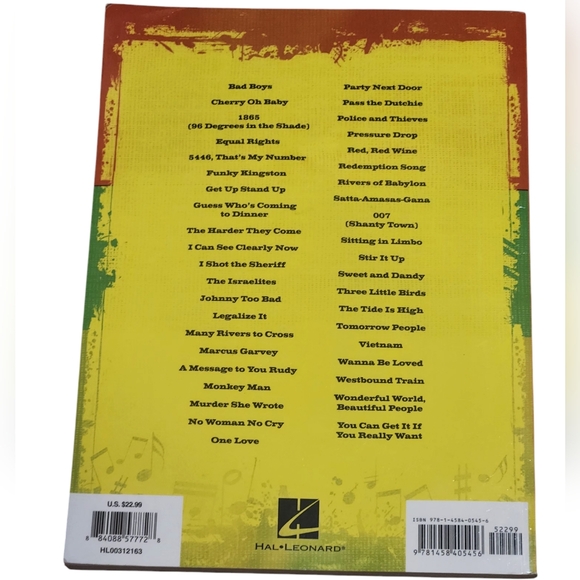 NWT The Reggae Songbook Over 40 great songs by Bob Marley - Picture 2 of 2
